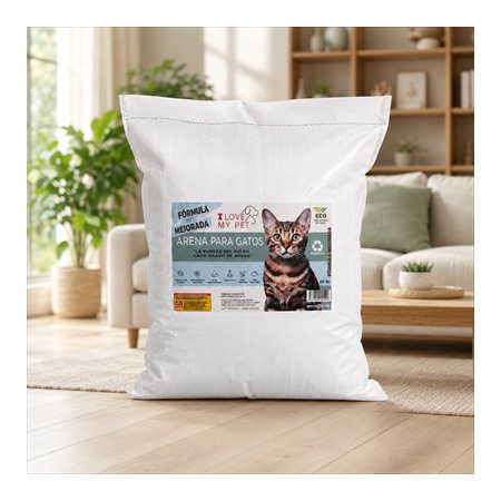 Arena aglutinante premium para gatos – Saco 20 lb